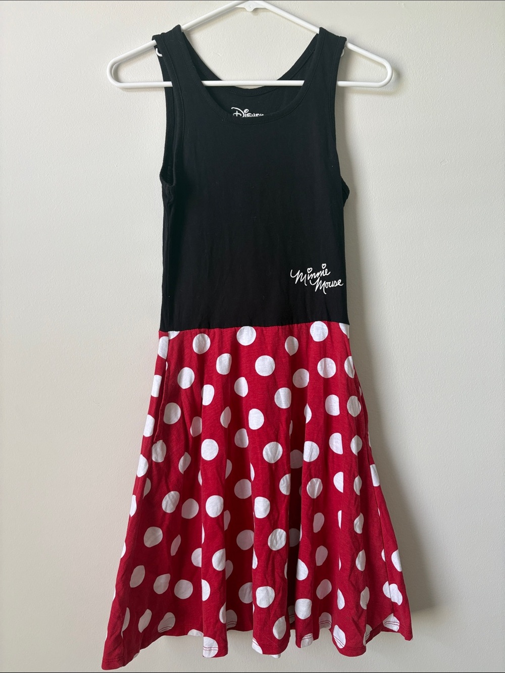 Disney Red & Black Polka Dot Minnie Dress size Small 3/5